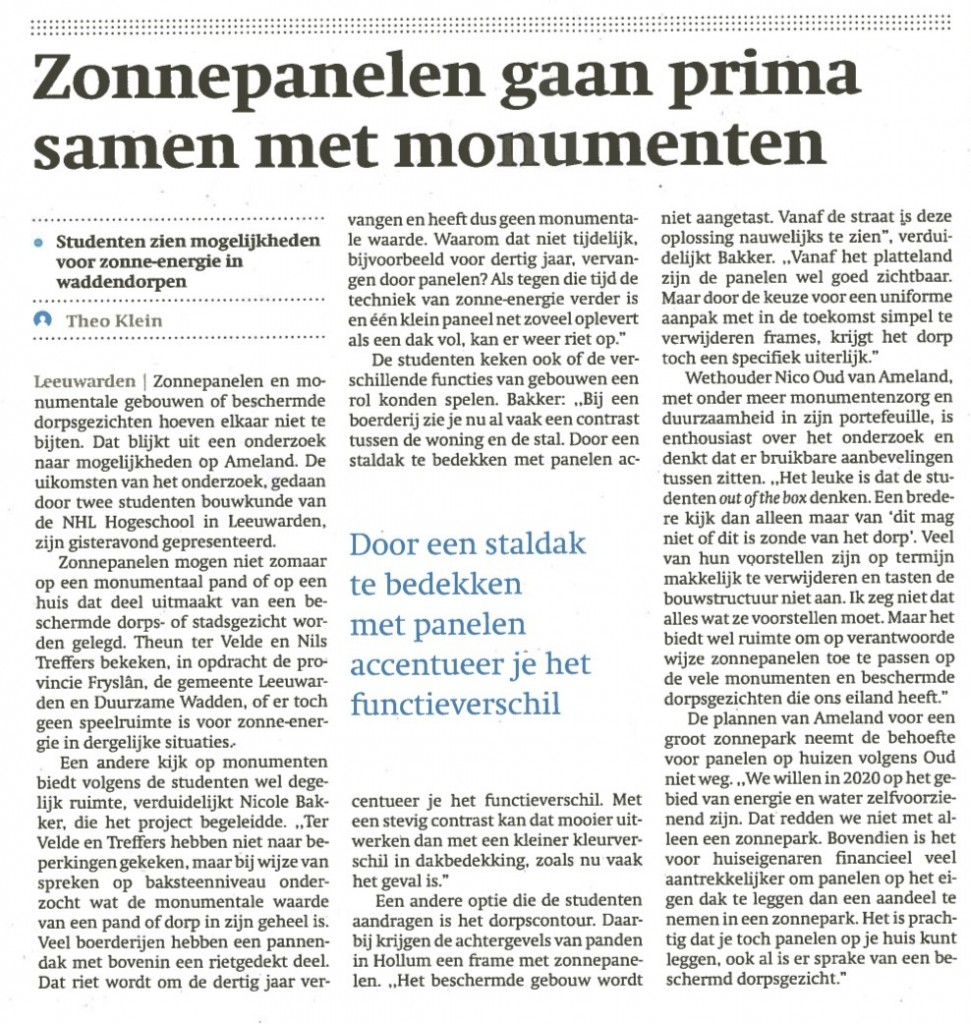 Friesch Dagblad 06-02-2015