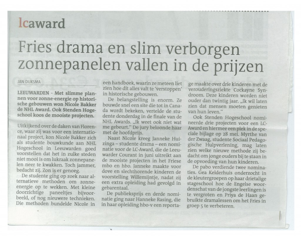 Leeuwarder Courant 26-04-2013