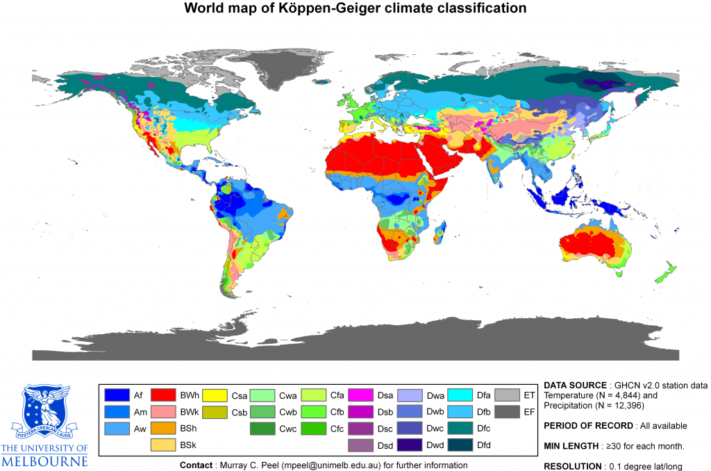World Koppen Map